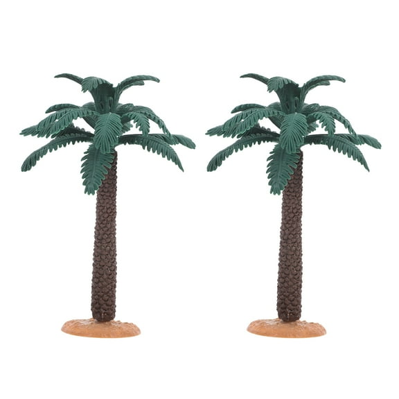 unbranded 2 Pcs Small Car Funny Props Simulated Palm Tree Potted Plant
