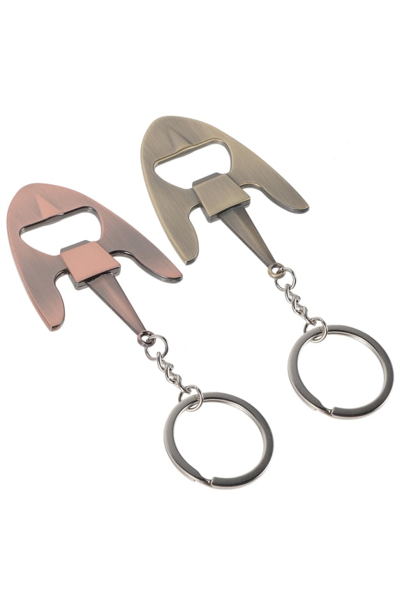 2 Pcs Soda Bottle Opener Keychain Bulk Electric Gripper Travel