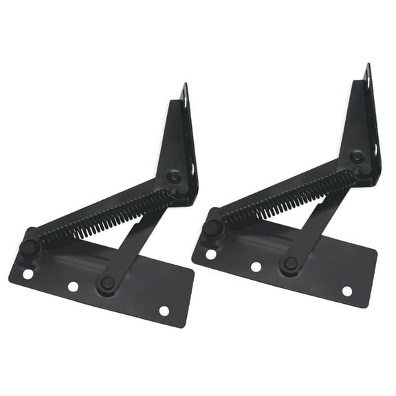 unbranded 2 Pcs Sofa Triangular Spring Hinge Hinges for Cabinet Doors Black