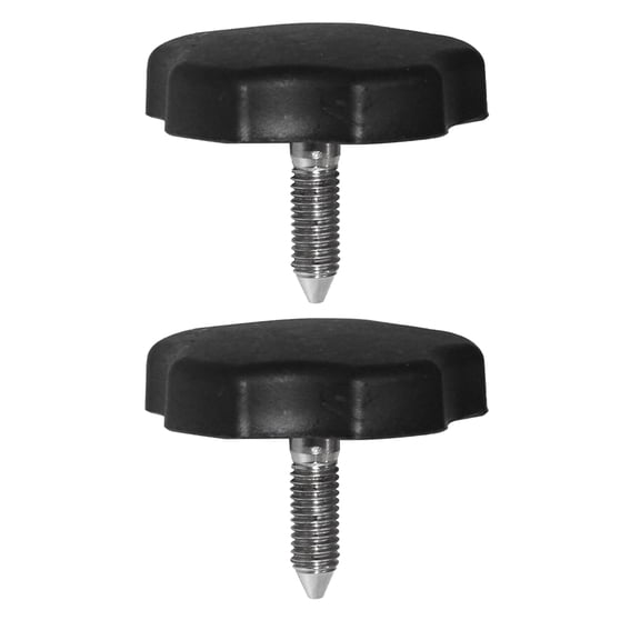 HEALEEP 2Pcs Window Frame Mount Pin Knob in Black Nylon and Stainless Steel for Soft-Top Use