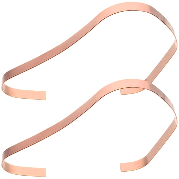 unbranded 2 Pcs Stand Stainless Steel Shoe Tree Shoe Display Frame Women's 23x13CM Golden