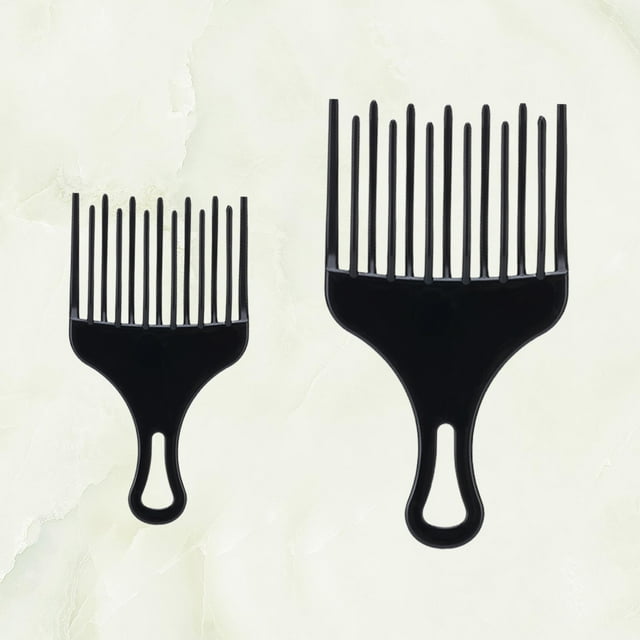 unbranded  2 Pcs Styling Comb Hair Toothed Tail Tool Combs for Men Man Black