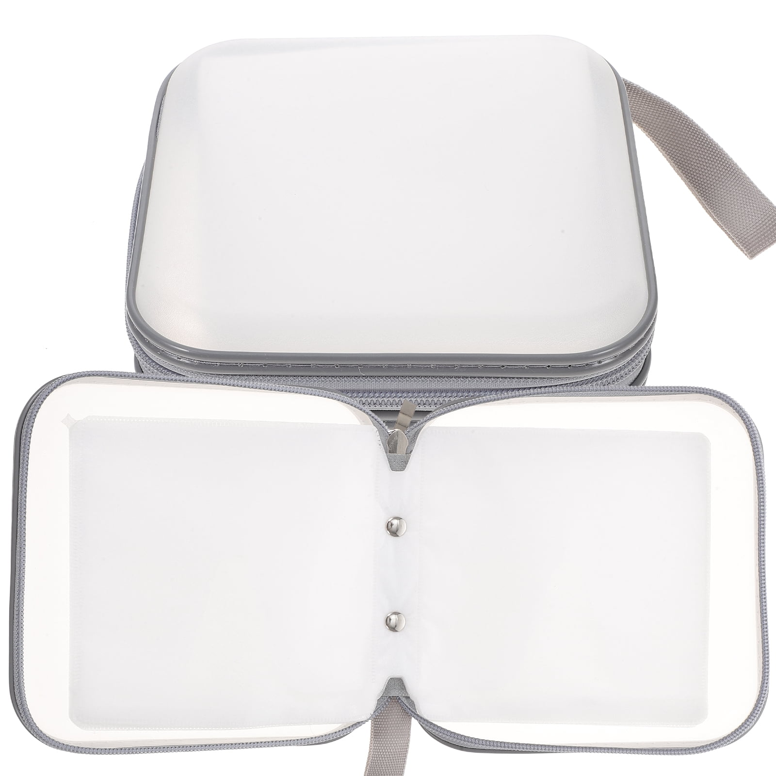 unbranded 2 Pcs Tin CD Clutch Bag Storage for Movies DVD Case Travel ...