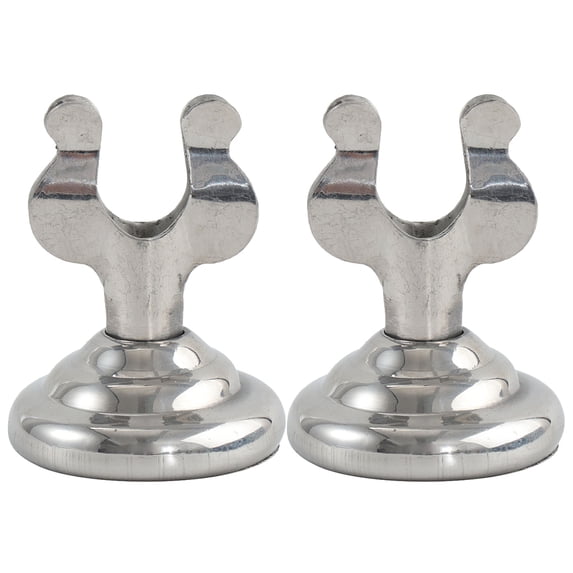 unbranded 2 Pcs Table Number Plate Place Card Holders for Tables Dining Room Decor Wedding Silver