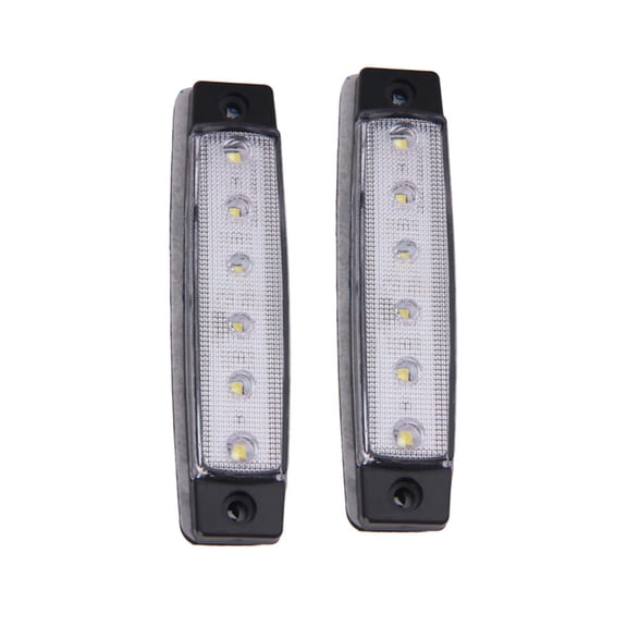Toyandona Signal Indicator Light White 2Pcs Led Plastic