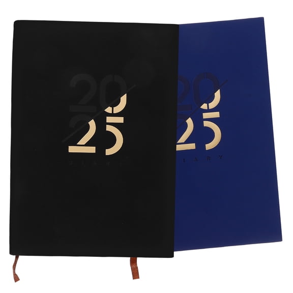 2025 Daily Planner Assorted Color PU and Paper Writing Book for Office and Academic Use 8.5 x 11 Inches