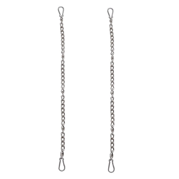 unbranded 2 Pcs Tins Swing Extension Chain Hammock Chains Chains 77X3CM Silver