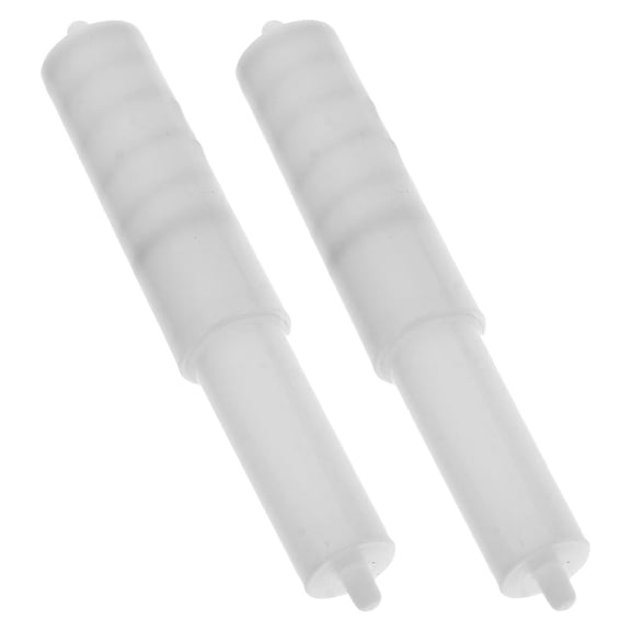 FONDOTIN White Plastic Spring-Loaded Toilet Paper Roll Holder Insert for Dispenser, 2-Pack Replacement Accessories