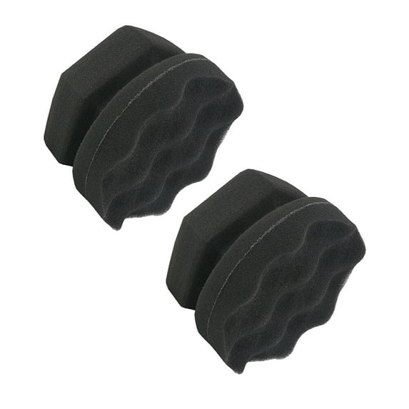 unbranded 2 Pcs Vehicle Waxing Polish Tire Dressing Sponge Wave Pattern