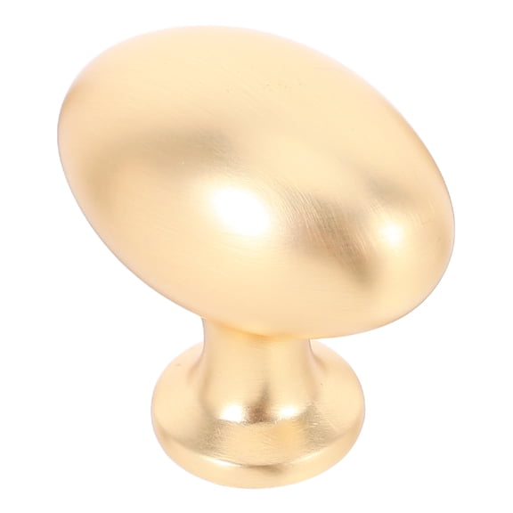 FONDOTIN 2Pcs Elegant Golden Egg Shape Drawer Knobs Zinc Alloy Home Hardware
