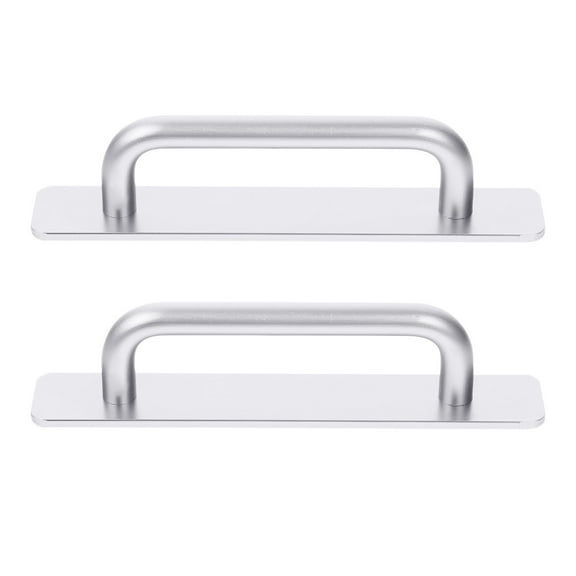 unbranded  2 Pcs Wardrobe Handles Cabinet Double Knobs Backplate Silver