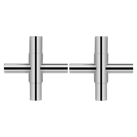 unbranded 2 Pcs Water Meter Key Wrench Set 7.80X7.80X1.50CM Silver