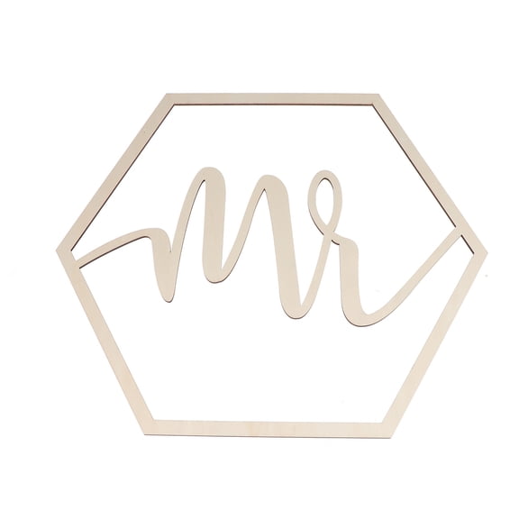 unbranded 2 Pcs Wedding Centerpieces for Tables Decor Chair Sign Miss