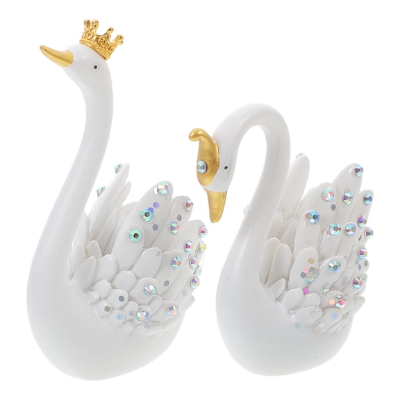 White Swan Car Interior Decoration Resin Accessory with Unique Design for Stylish Vehicle Enhancement