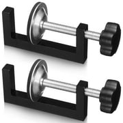 LITINKIMI G Shape Clamp Black 2 Pieces Heavy Duty Metal G-Clamps for Woodworking and Projects