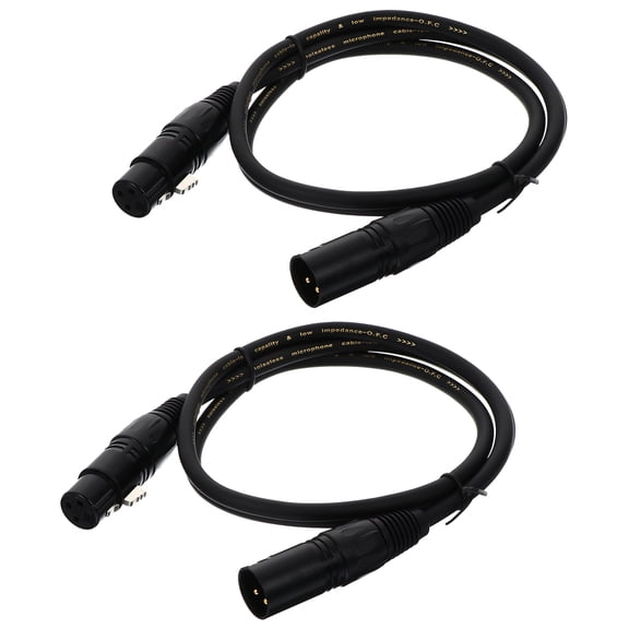 unbranded 2 Pcs Xlr Microphone Cable Sound Amplifier Child