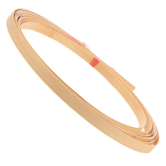 unbranded 2 Rolls Basket Weaving Strip Weaving Strips Basket Making Supplies Bamboo Material Beige 400.00X1.00X0.10CM