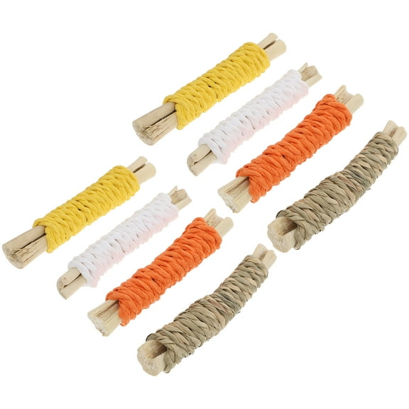 unbranded 2 Sets Bunny Molar Playthings Chinchilla Chew Toy Teething Rabbit Toys Tubes