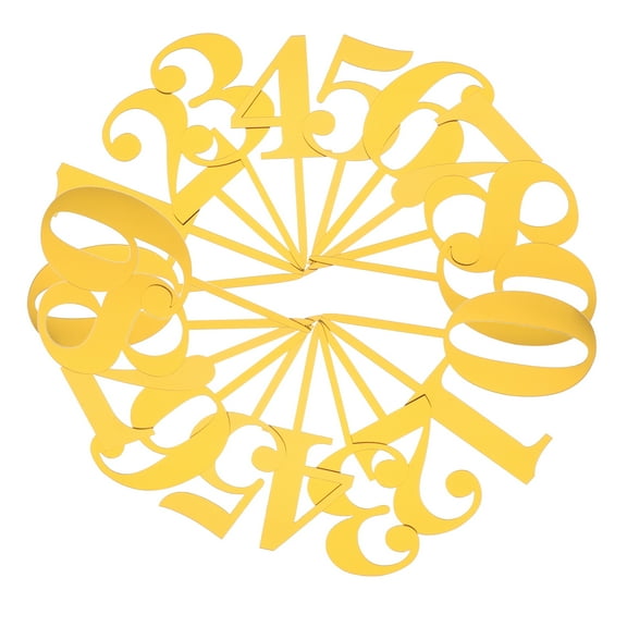 unbranded 2 Sets Cake Topper Numbers Digital Cupcake Animals Keychain Decoration Golden