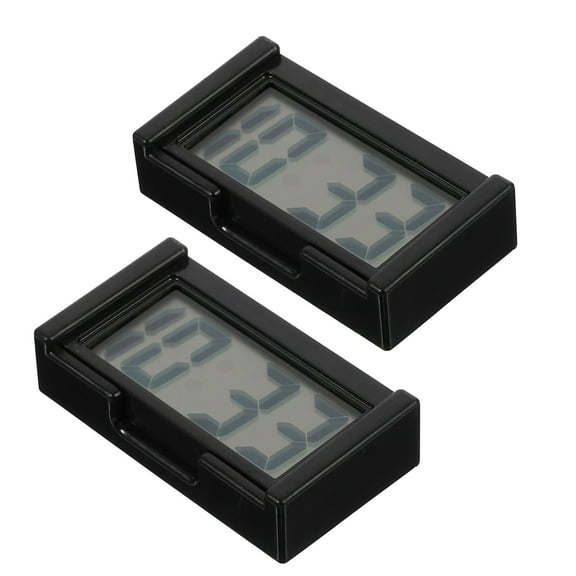 unbranded 2 Sets Car Electronic Watch Desktop Clock Dashboard Vehicle for Kids Automotive Student Black