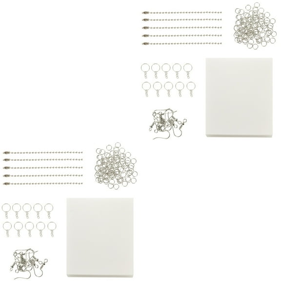 2 Sets DIY Jewelry Making Kit Heat Shrink Sheets Kit Shrink Material Kit