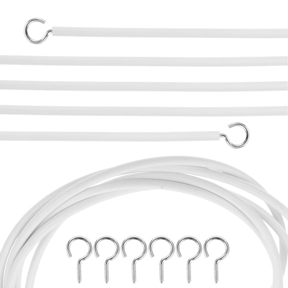 unbranded 2 Sets Hanging Curtain Accessories Attractive Wire Bay Window Tack