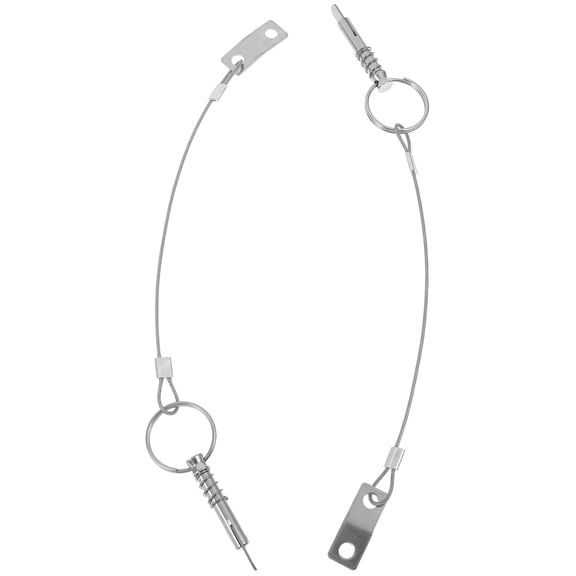 unbranded 2 Sets Lock Pulley Spring Pin Convenient Pin 4X0.5X0.4CM Silver