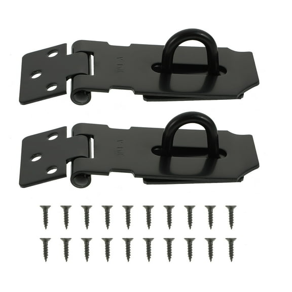 unbranded  2 Sets Hasp Clasp Latch Lock Latches Stainless Steel Buckle Padlock Door