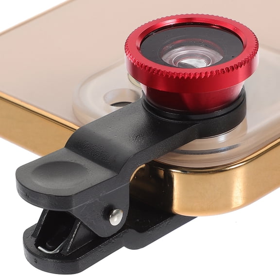 PAMINGONO Macro Lens Kit for Smartphone 3 in 1 Phone Lens Set Plastic Red 2 Sets with Clarity
