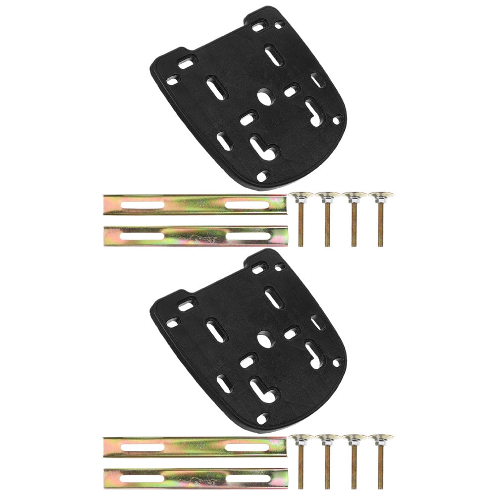 unbranded 2 Sets Motorcycle Rear Luggage Rack Heavy Duty Trunk Base Plate Motorcycle Tail Box Pad Base Stamping Bottom Plate Mount Rack
