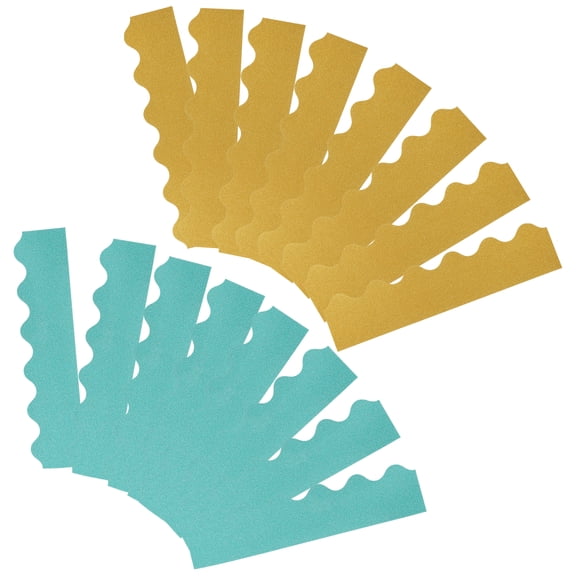 unbranded 2 Sets Stickers Glitter Border Paper Self-adhesive Label