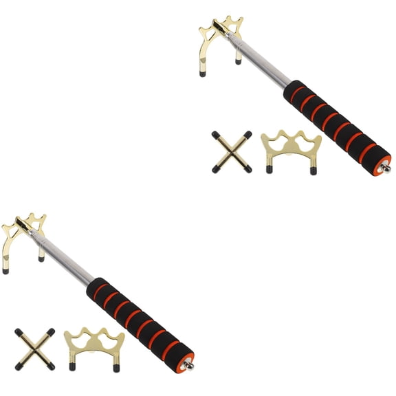 YSNOOWE Durable Metal Snooker Bridge and Cue Rest for Pool Table 2Sets