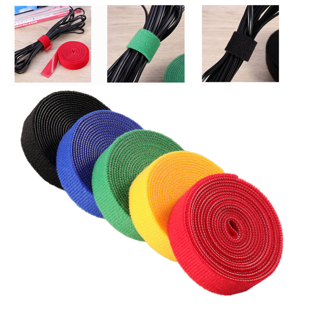 2 X100cm The Wire Hook and Loop Adhesive Rope Organizer Adhesive Cable ...