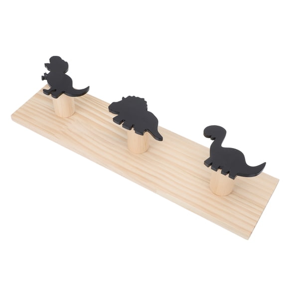 LITINKIMI Dinosaur Design Hook Smooth Wood Edges for Home Clothes Storage