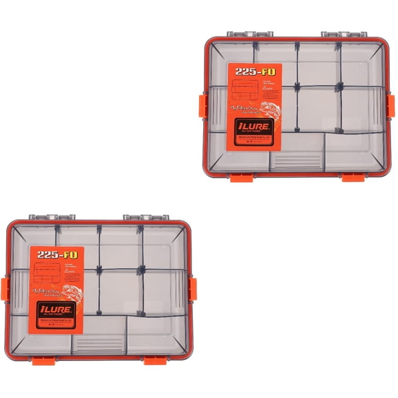 2 Pcs Multi-Functional Portable Fishing Gear Storage Holder Container for Fish Tools and Accessories