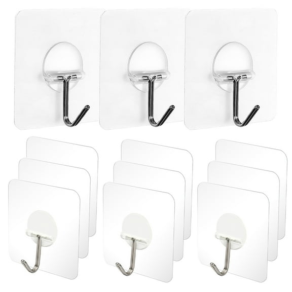 unbranded 20 Pcs Basket No Trace Hook Self Adhesive Hook 7X7CM