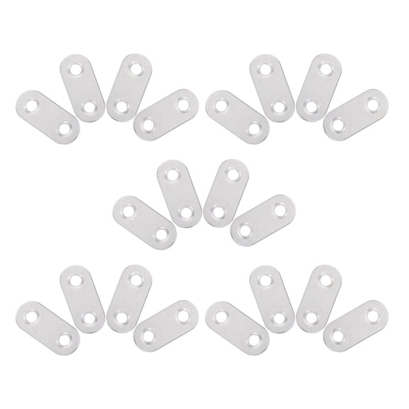 unbranded  20 Pcs Bottom Plate Bracket Straight Flat Fitness