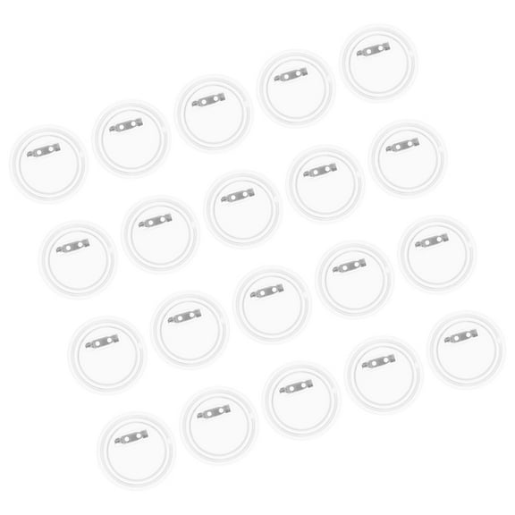 20pcs Blank Button Badge Supplies Acrylic Pin Making Kit for Clothes Crafting Materials and Accessories
