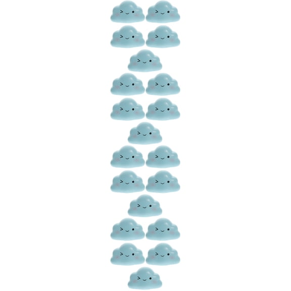 unbranded 20 Pcs Cartoon Cloud Theme Mini Cloud Decoration Anthropomorphic Cartoon Cloud Model Kids Toy