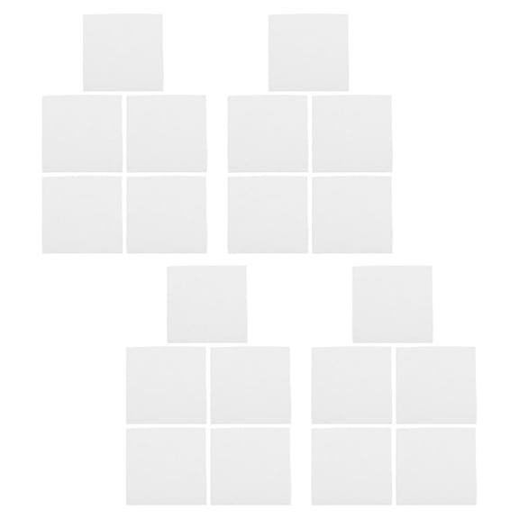 unbranded 20 Pcs Ceramic Fiber Backing Paper Kiln Mini Gaskets Microwave for Clay Pottery White