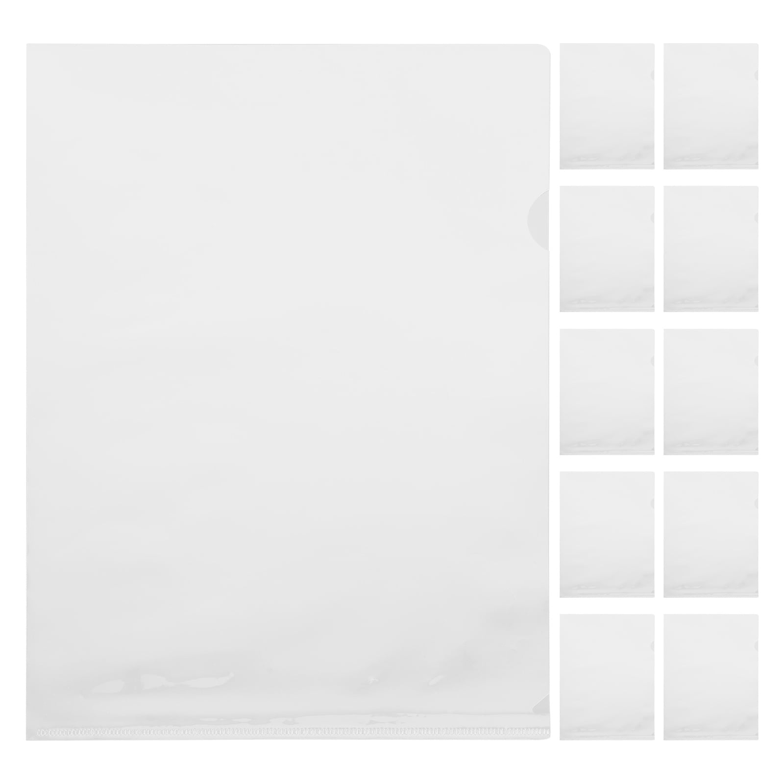 unbranded 20 Pcs Clear Sleeves for Binders Paper Protector Transparent ...