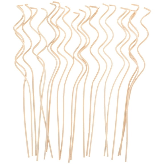 IFANLANDOR Wavy Reed Diffuser Sticks Khaki 20Pcs 9.8in