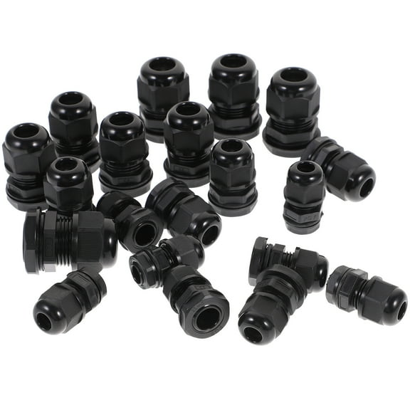 unbranded  20 Pcs Cable Connector Gland Electrical Docking Connectors Black