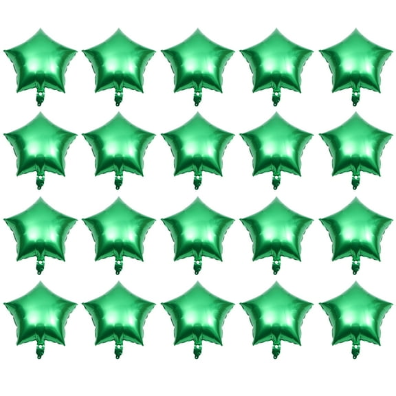 unbranded 20 Pcs Paw Balloons Five-pointed Star Patrick's Day Party Decorations