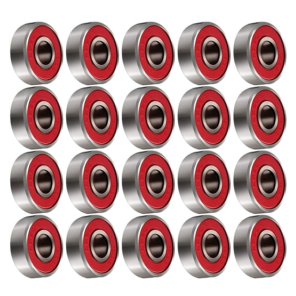 unbranded 20 Pcs Roller Skates Electric Skateboard Bicycle Bearings Wheel Red