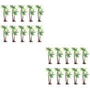 COSMOBETTY Simulation Coconut Tree Realistic Green for Micro Landscape 20Pcs