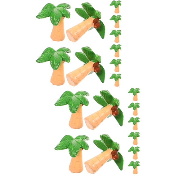 unbranded 20 pcs Mini Coconuts Tree Models Sand Table Decorations Mini Beach Coconuts Trees