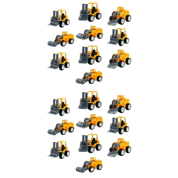 unbranded 20 pcs Mini Construction Engineering Trucks Pull Back Car Toys for Children