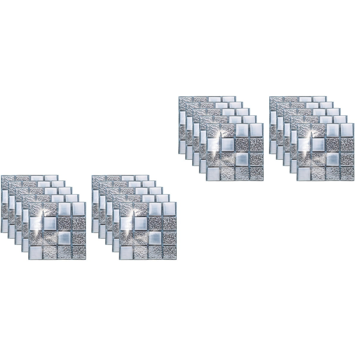 Tile Stickers Rectangle unbranded 20 pcs Tile Stickers Indoor Wall Floor Tile Decals Kitchen ...