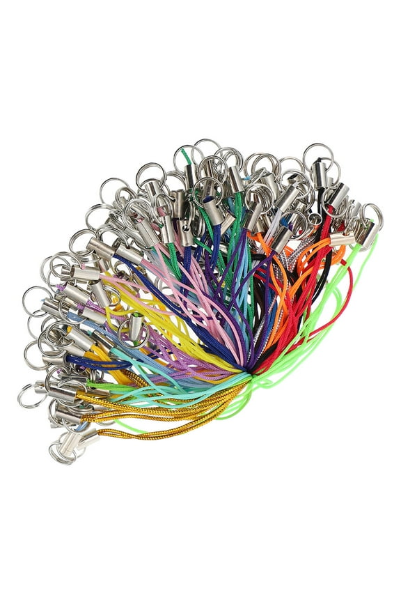 200 Pieces Mixed Color Phone Lanyards Keychain Straps Camera Hanging Ropes Accessories for Phones, Keys, and Small Gadgets